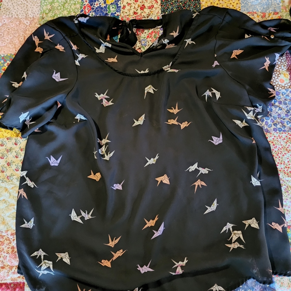 Torrid Paper Crane Print top